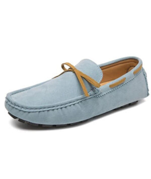 Herren-Loafer aus Wildleder mit Schleife