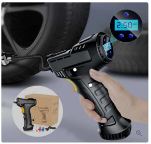 Draadloze bandenpomp - Max 10 Bar - Geschikt voor Auto, Fiets, Motor en Scooter