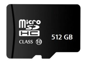 Micro SD Geheugenkaart 512 GB Class 10 met SD Adapter